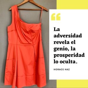 One shoulder impact dress